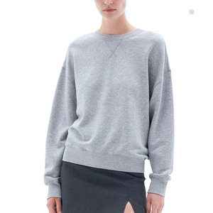 Sweatshirts gris à la mode personnalisés pour femmes sweatshirts à capuche et sweat-shirts en molleton gris de qualité supérieure - Product Image 1