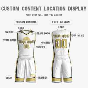 Uniformes de basket-ball en gros maillot de basket-ball personnalisé Shorts maillot de basket-ball réversible ensemble de logos respirant - Product Image 2