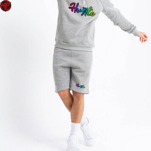 Two Piece <b>Hoodie</b> with Elastic Waistband Shorts Set Suitable for <b>Gym</b>, Training, and Casual Use <b>Hoodie</b> & Shorts Sets for Men's - Product Image 2