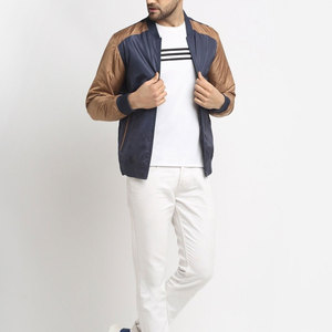 2025 Offre Spéciale prix raisonnable hommes Bomber veste solide respirant coupe-vent Polyester/coton OEM Service approvisionnement direct d'usine - Product Image 4