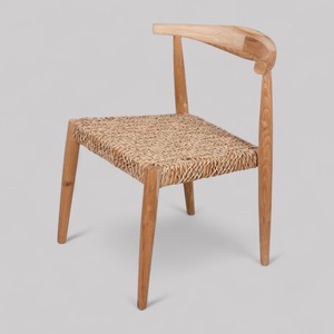 Chaise de salle à manger en teck SAP inachevée Construction robuste mobilier d'extérieur confortable chaises de jardin en bois brut parc scolaire tissé - Product Image 4