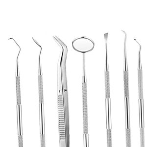 Kit de nettoyage dentaire manuel en acier inoxydable durable à double sonde, outils chirurgicaux dentaires pour le nettoyage buccal - Product Image 3