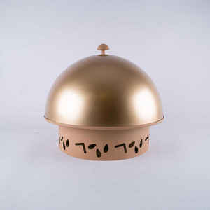 Casserole en verre ronde élégante de qualité supérieure Plat de service durable en acier inoxydable pour toutes les occasions Design classique - Product Image 6