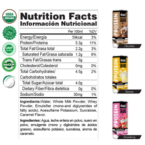 Batido de Proteínas VINUT de 20 g con Sabor a Plátano 330 ml - Muestra Gratuita - Diseño Personalizado - Servicio de Marca Privada OEM ODM - Product Image 2