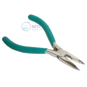 Alicates ergonómicos profesionales de punta doblada de 5 pulgadas, herramienta de fabricación de joyas de acero inoxidable, abalorios, envoltura de alambre, artesanía, suministro al por mayor - Product Image 4