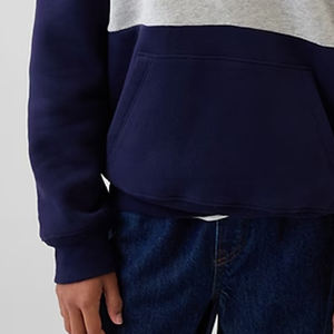 Sweat à capuche pour garçons avec design à blocs de couleur, prix d'usine, manches longues, service OEM pour les acheteurs en gros, tissu confortable de haute qualité - Product Image 3