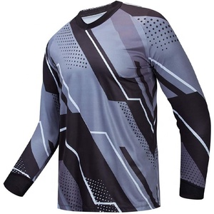 Jersey de Ciclismo de Manga Larga de Secado Rápido, Personalizado OEM para Adultos, Transpirable, de Poliéster, Tela Inteligente Ecológica, Ropa para Ciclismo de Montaña - Product Image 1