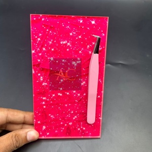 Wholesale Sustainable Acrylic Diamond-Shaped <b>Lash</b> Tiles Private Label Eyelash Extension Plate Pallet with <b>Magnetic</b> <b>Lash</b> Box - Product Image 5