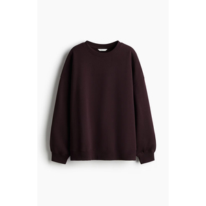 Sudaderas de Alta Calidad para Mujer, Hombros Caídos, Felpa, Lisas, Gruesas, de Algodón, Cuello Redondo, Estilo Urbano - Product Image 1