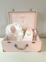Ensemble de 3 coffres de rangement métalliques roses, bleu clair et blanc pour vêtements, cuisine, armoire et salle de bain – Idéal pour la maison