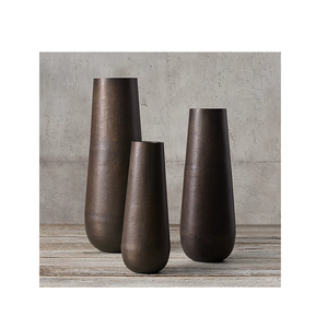 Floreros modernos para suelo de boda, suministros a granel, macetas de sala de estar de diseño múltiple, precio al por mayor, florero metálico - Product Image 3