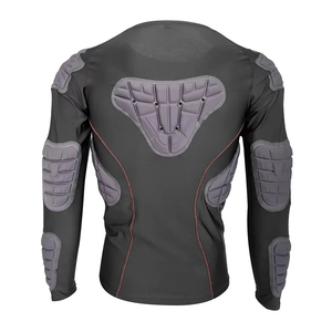 <b>Mens</b> Athletic Training <b>padded</b> <b>shirt</b> Breathable Compression Chest Protection Sports Performance Wear Wholesale - Product Image 3