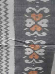 Beautiful Colorful Traditional Hand Woven Cotton Ikat <b>Scarf</b> for <b>Women</b>, Cotton Hand Woven Ikat Printed <b>Scarf</b> for <b>Women</b> <b>Neck</b> - Product Image 3