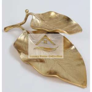 Adorable and Attractive Style <b>Serving</b> <b>Bowl</b> <b>White</b> Color and Gold Color Leaf Design Handle for Best Grip Dinnerware Tabletop <b>Bowl</b> - Product Image 4