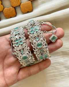 High End Luxury Antique Gold Plated Classic Geometric Square Zircon Bangles Set Elegant <b>Bracelet</b> Earrings <b>Women's</b> Fashion - Product Image 3