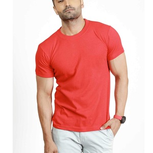 Camiseta básica negra de verano para hombre, Jersey Premium de algodón de calidad, logotipo personalizado, talla grande y alta, tela de punto con cuello OEM - Product Image 4