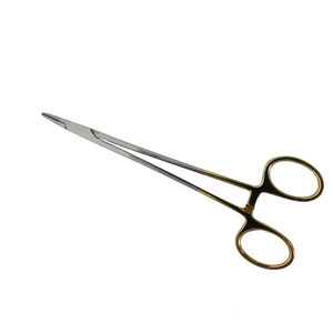Vente en gros pince de chirurgie Debakey 7 pouces droite demi or en acier inoxydable motif lourd porte-aiguille manuel de qualité industrielle - Product Image 1