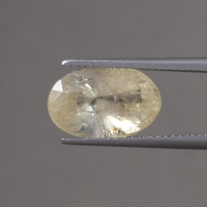อัญมณีทรงรี100% ไพลินสีเหลืองธรรมชาติทรงหลวมขนาด13.5x8.5มม. ตัดสดใส7กะรัตได้รับการรับรองจากการแว็กซ์/สีเนื้อ - Product Image 1