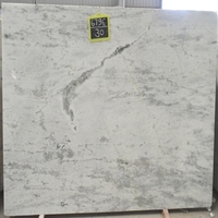 Grande dalle de marbre blanc de luxe poli, imperméable, moderne, pour comptoir de cuisine, îlot de salle à manger, dessus de meuble de salle de bain, villa
