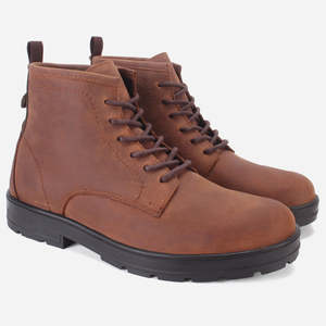 Botas de Tobillo de Cuero con Cordones SAMSO para Hombre de Unze London, con Función Antideslizante y Plantilla de Goma - Product Image 2