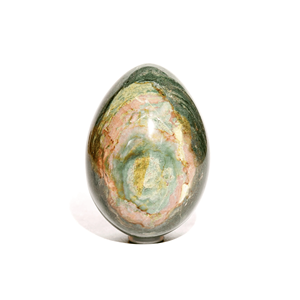 Vente en gros de pierres précieuses naturelles en forme d'œuf de jaspe océanique Style Feng Shui du fabricant de confiance pour la décoration intérieure et l'équilibre énergétique - Product Image 5