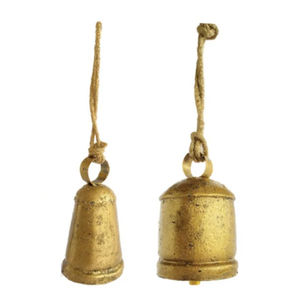 Latest Design <b>Christmas</b> Hanging Bells High Quality Gold Metal Modern Handicrafts Eco Friendly for Home Decoration Accessories - Product Image 1