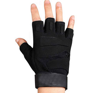 Top vente personnalisé complet noir demi-doigt gants de gymnastique confortable respirant Fitness entraînement musculation sport haltérophilie - Product Image 2