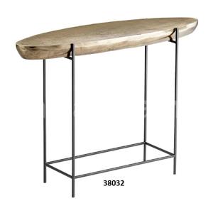 Modern Style New Luxuries <b>Metal</b> <b>Table</b> With Wood Top Decorative For Home Living Room Black <b>Metal</b> <b>Console</b> <b>Table</b> - Product Image 3
