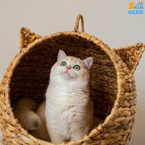 Casa de mascotas de jacinto de agua-100% jacinto de agua natural, hecho a mano con alta calidad de Vietnam - Product Image 6