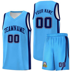 Conjunto de uniformes de pantalones cortos de baloncesto personalizados de alta calidad para adultos sin mangas bordado Logos transpirable de talla grande bordado alto - Product Image 3
