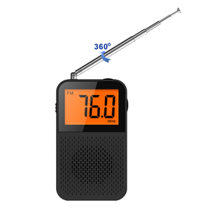 LCD DISPLAY AM/FM <b>Radio</b> With Reception Pocket Transistor <b>Radio</b> With Stereo Earphone Jack for Walk/ Jogging /Traveling - Product Image 3