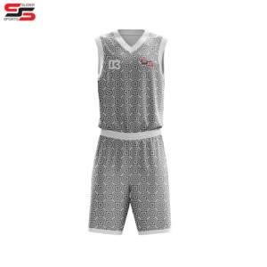 Ropa de baloncesto de secado rápido personalizada OEM, uniformes de baloncesto de sublimación de diseño personalizado para hombres, camisetas de uniformes de baloncesto - Product Image 5