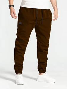 Pantalon Cargo décontracté pour hommes d'affaires personnalisable taille moyenne avec braguette à glissière pantalon de travail multi-poches Streetwear Hop tissu peigné - Product Image 5
