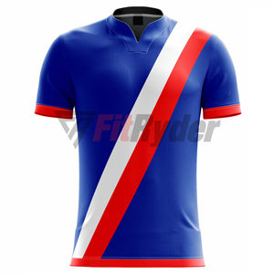 Ropa de equipo juvenil, camisetas de fútbol personalizadas de secado rápido, camisetas de Material de poliéster para hombres, camisetas OEM con impresión por sublimación - Product Image 4