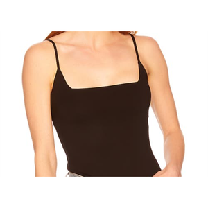 Susana Monaco Top de Punto Elástico Negro de Talla Grande con Estampado Cuadrado Triangular, Estilo Casual, Delgado, Largo y Corto, para Primavera - Product Image 2