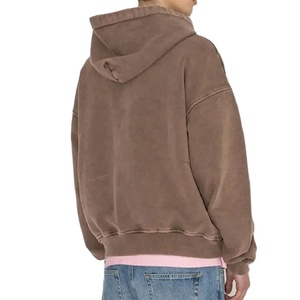 High Quality Custom 100% Polyester Spring Digital Printing Heavyweight Drop Shoulder Washed Hoodies <b>Men</b> - Product Image 5