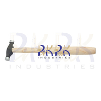 Petit marteau de planage longueur de la tête 63mm diamètre 13mm manche en bois bombé à face plate outil OEM pour les forgerons bricolage lissage des métaux