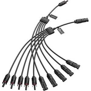 BougeRV <b>Solar</b> Y <b>Connector</b> <b>Solar</b> <b>Panel</b> Parallel Connectors Extra Long 5 to 1 Cable - Product Image 1