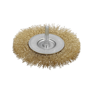 Spazzola in Acciaio Ramato a Disco O/ 100 mm. Espiga 1/4" - Product Image 1