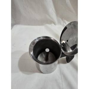 Pichet à crème en acier inoxydable avec poignée en plastique vintage, cadeau de pendaison de crémaillère - Product Image 3