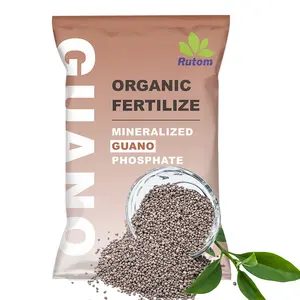 Rutom Mineralized Seabird Guano Phosphate Granule Organic Fertilizer Agriculture fertilizante EU Grass bioroot plants