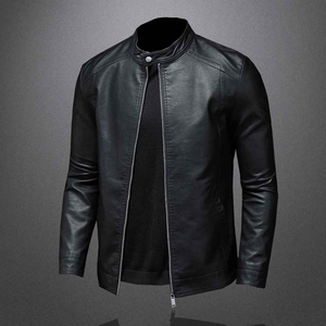 Chaqueta de cuero de lona personalizable de todas las tallas para hombre, novedad en Chaquetas deportivas de motocicleta a la moda, venta OEM - Product Image 2