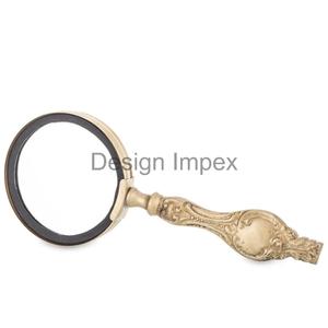 Lupa de Acero Inoxidable Hecha a Mano, Diseño Tradicional, Forma Circular, para Uso en Mesa, Artículo Decorativo Artístico - Product Image 2