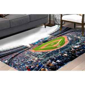 Alfombra Estampada con Diseño del Estadio Yankee de Béisbol, Alfombra Decorativa para el Hogar de Nueva York, Alfombra de Chenilla - Product Image 3
