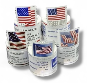 1000- 2017 2018 2019 2022 2023 2024 Rouleaux de timbres-poste US First Class-Forever - Papier - Stock US Pas de droits de douane $2595 - Product Image 5