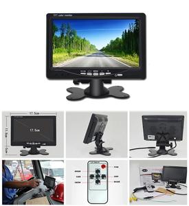 Melia ชุดกล้องถอยหลัง RCA <span class=keywords><strong>7</strong></span>นิ้วความละเอียด HD ขนาด12-24V รถบัสรถบรรทุกที่จอดรถและมุมมองด้านหลังช่วยถอยหลังรถ - Product Image 5