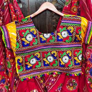 Lahenga choli traditionnel indien Belle couleur et impression avec une lourde soie de beurre Lehnga choli femmes robe Rajasthan style femmes - Product Image 3