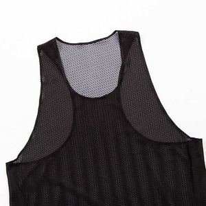 เสื้อกล้ามออกกำลังกายผ้าไนลอนสแปนเด็กซ์แขนกุดสำหรับผู้ชายเสื้อออกกำลังกายพิมพ์ลายโลโก้พิมพ์ซับลิเมชัน - Product Image 4