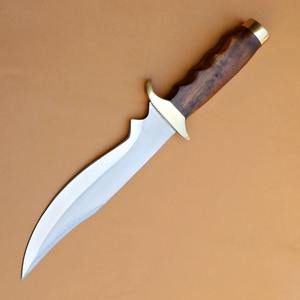 Couteau de chasse en acier D2 fait à la main avec manche en bois et gaine en cuir personnalisable cadeau parfait de qualité bricolage pour lui Support OEM - Product Image 5