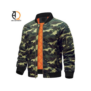 Chaqueta de bombardero para hombre, estilo suelto de primavera, chaquetas informales de algodón de talla grande de alta calidad para hombre - Product Image 5